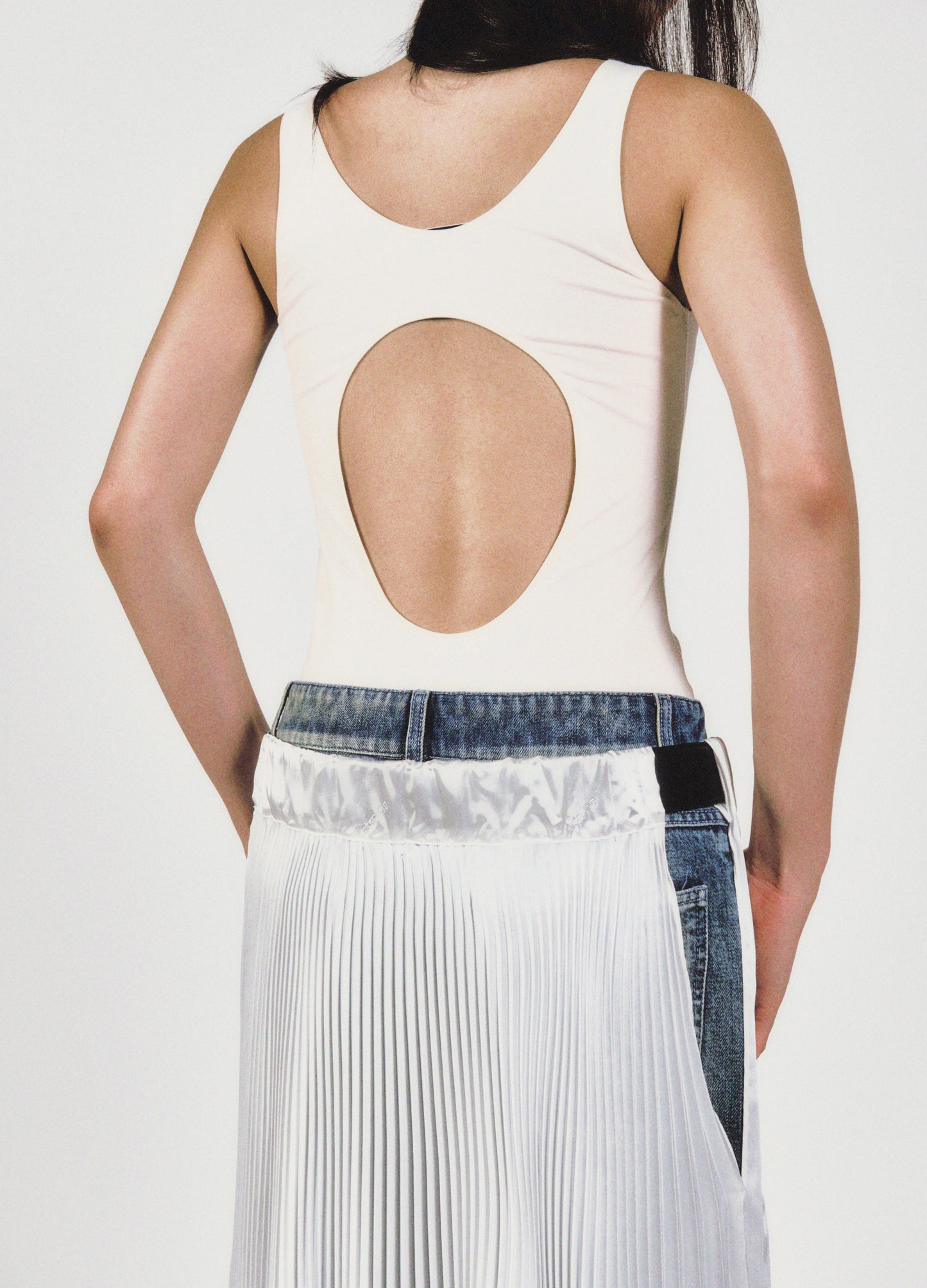 HAN OPEN BACK TANK - CREAM