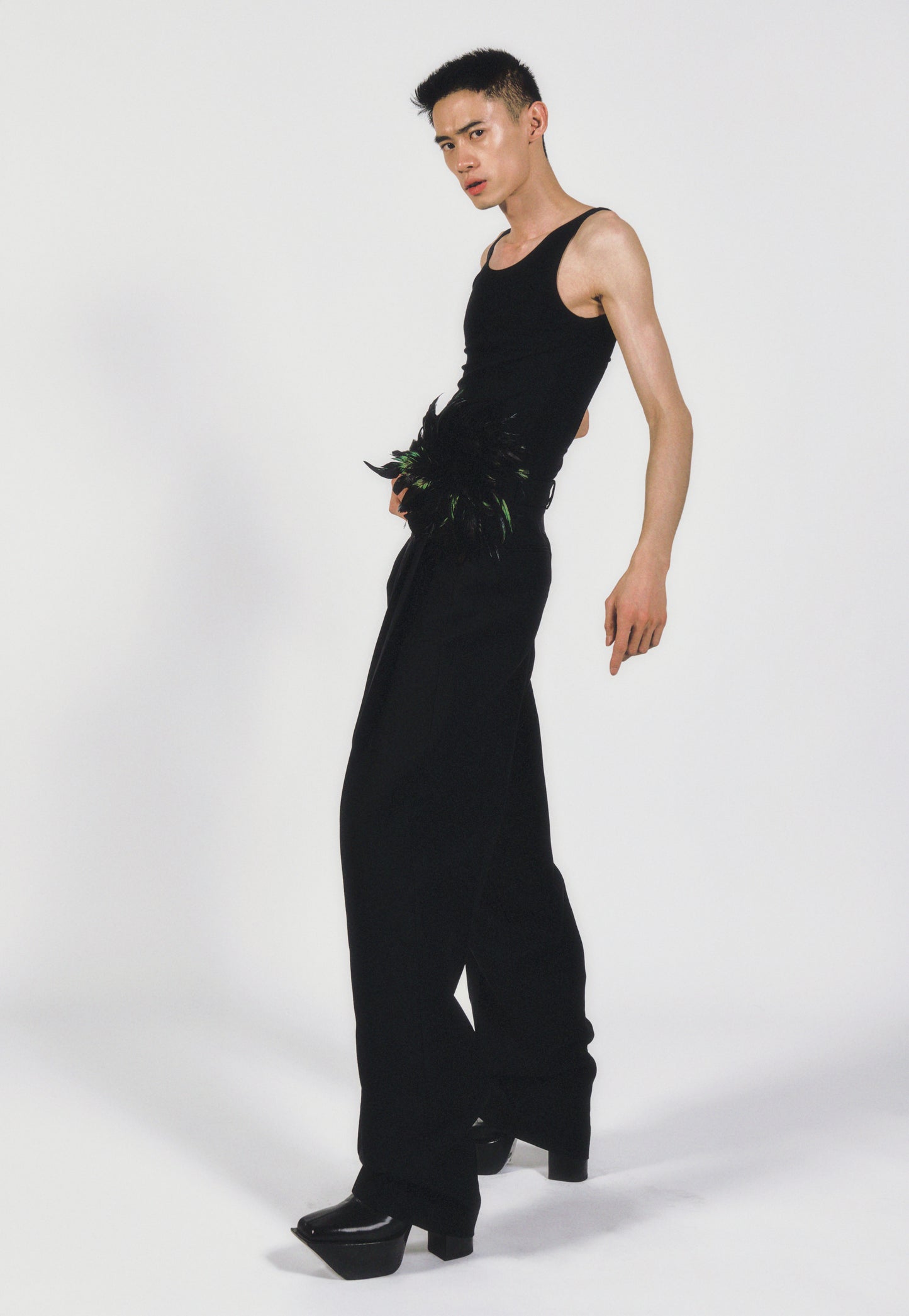 HAN OPEN BACK TANK - BLACK