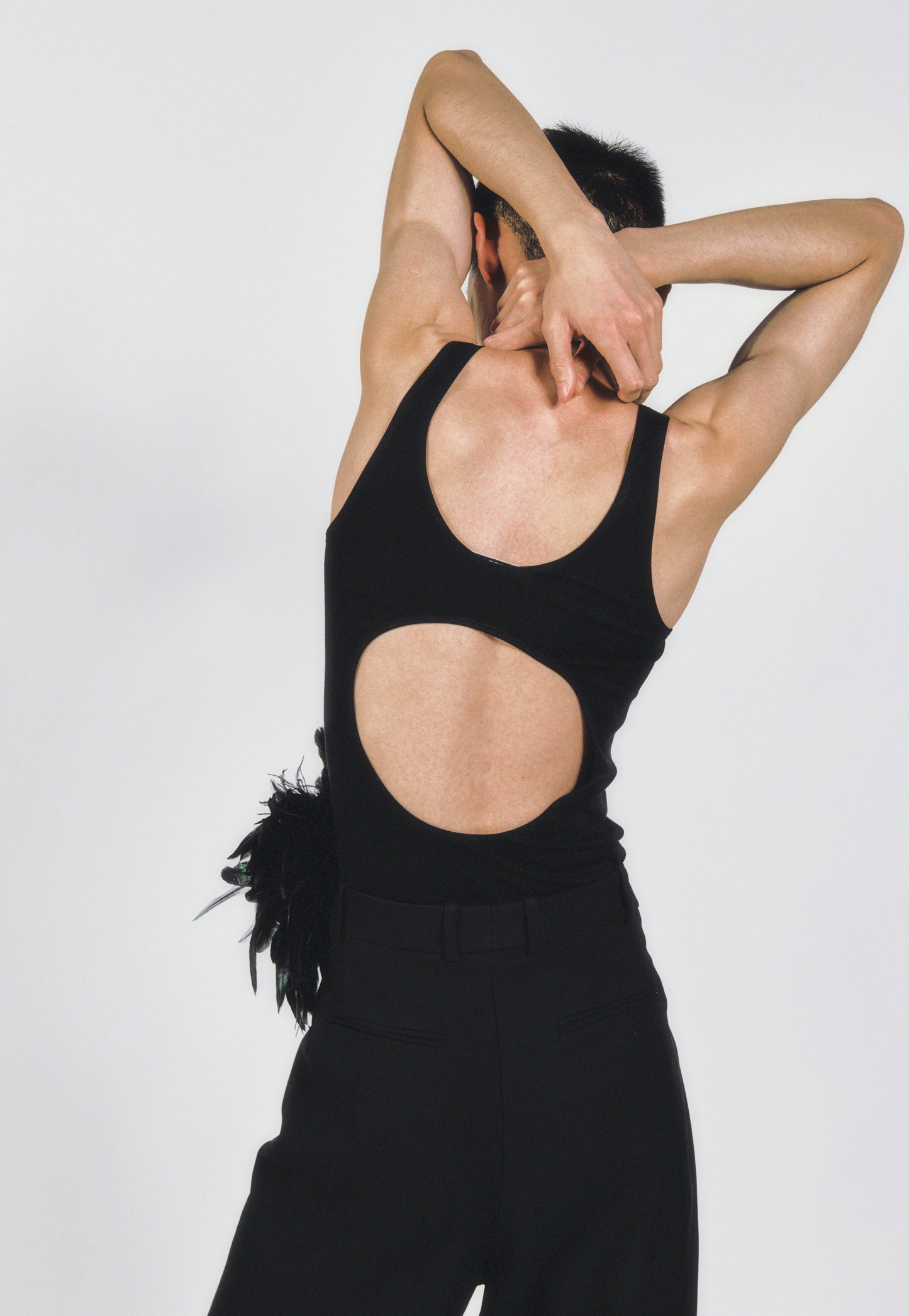 HAN OPEN BACK TANK - BLACK