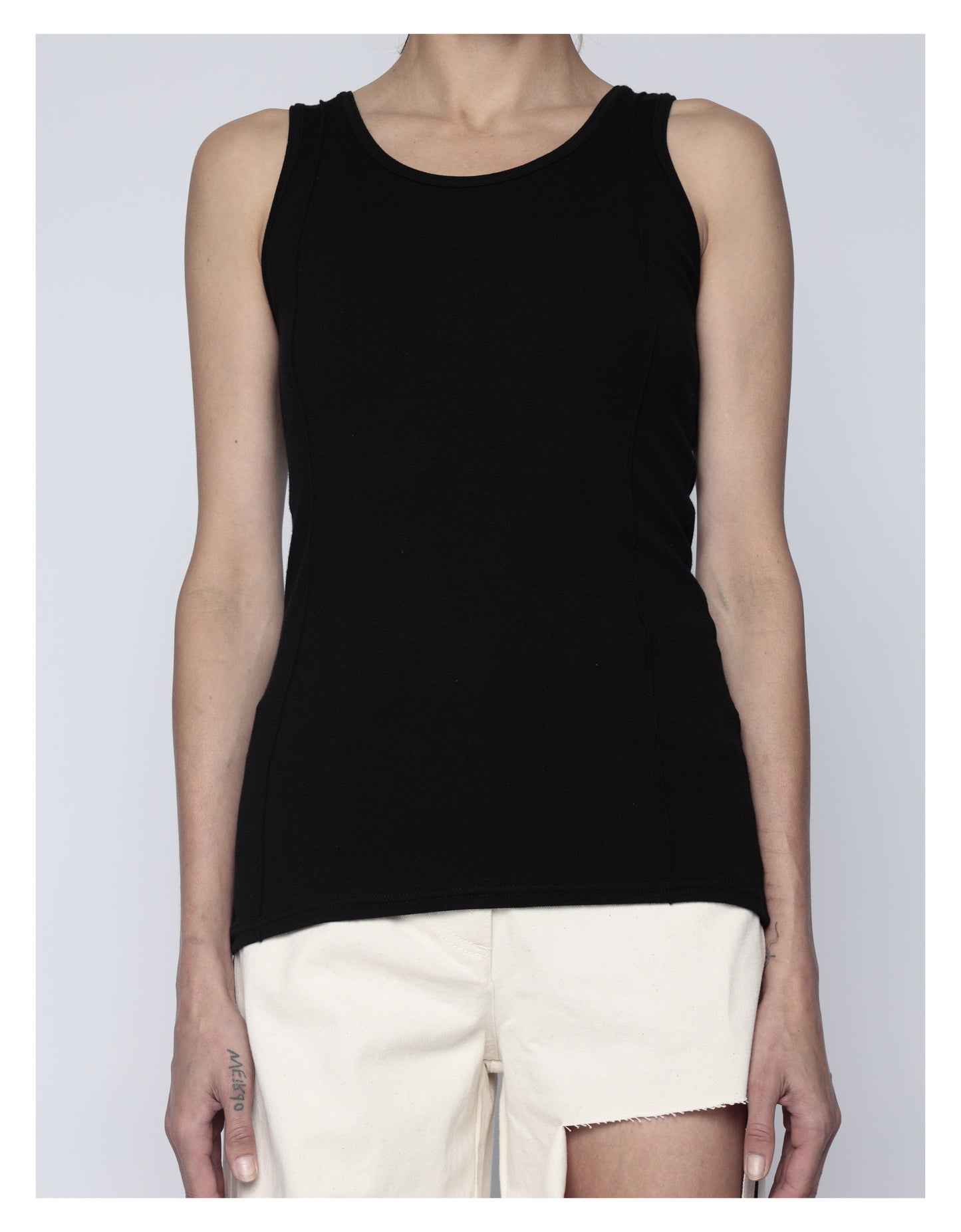 CREASED TANK TOP