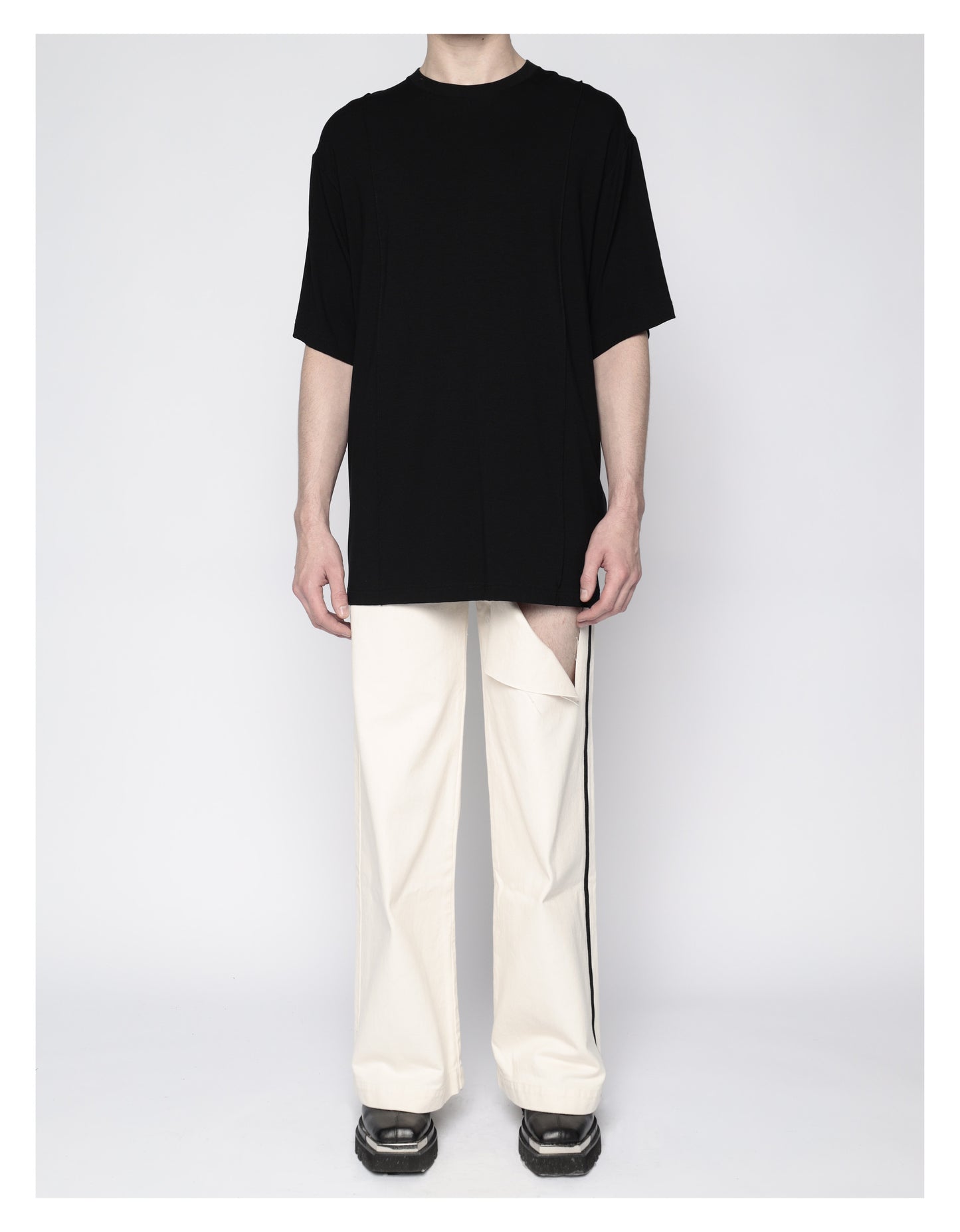 OVERSIZED CREASED TEE