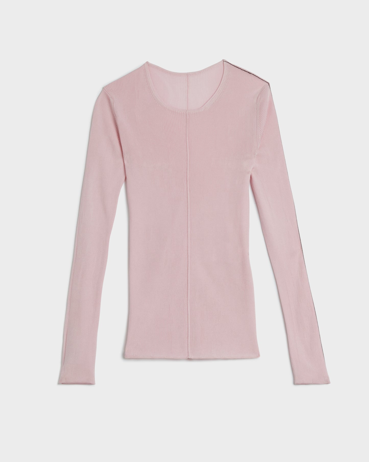 LONG SLEEVE RIB KNIT TOP