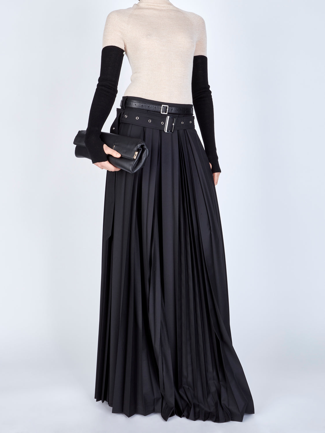 MAXI PLEATED SKIRT