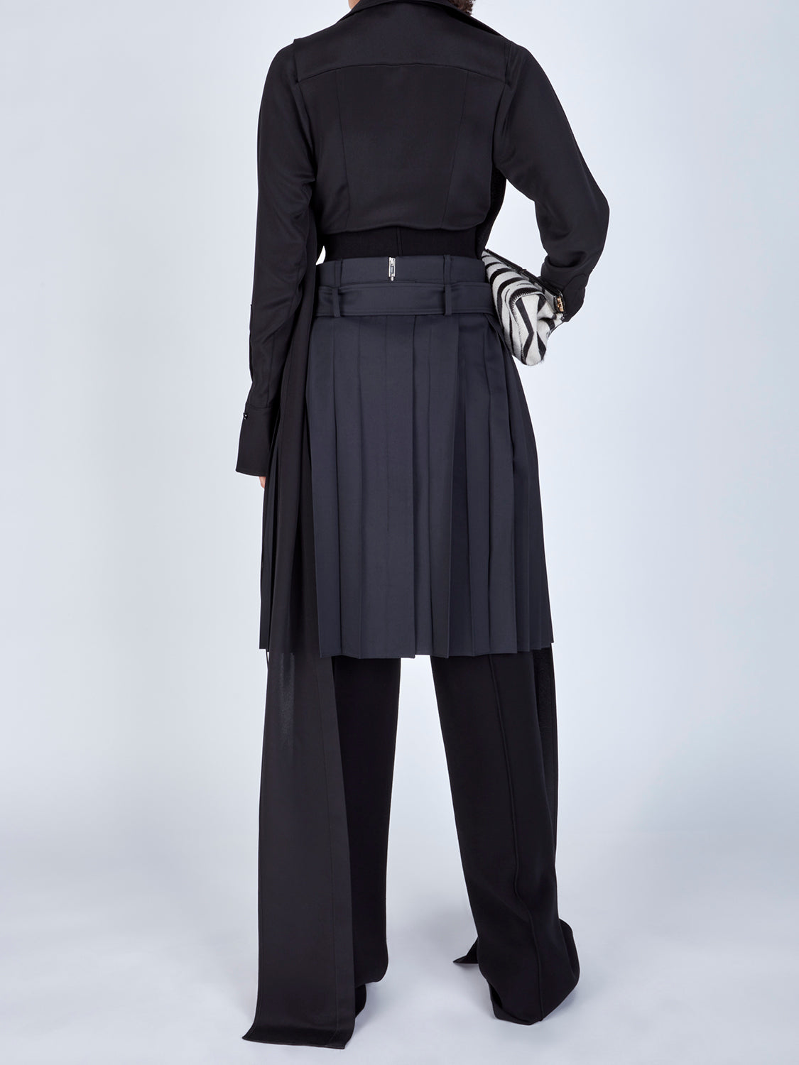 MIDI PLEATED SKIRT