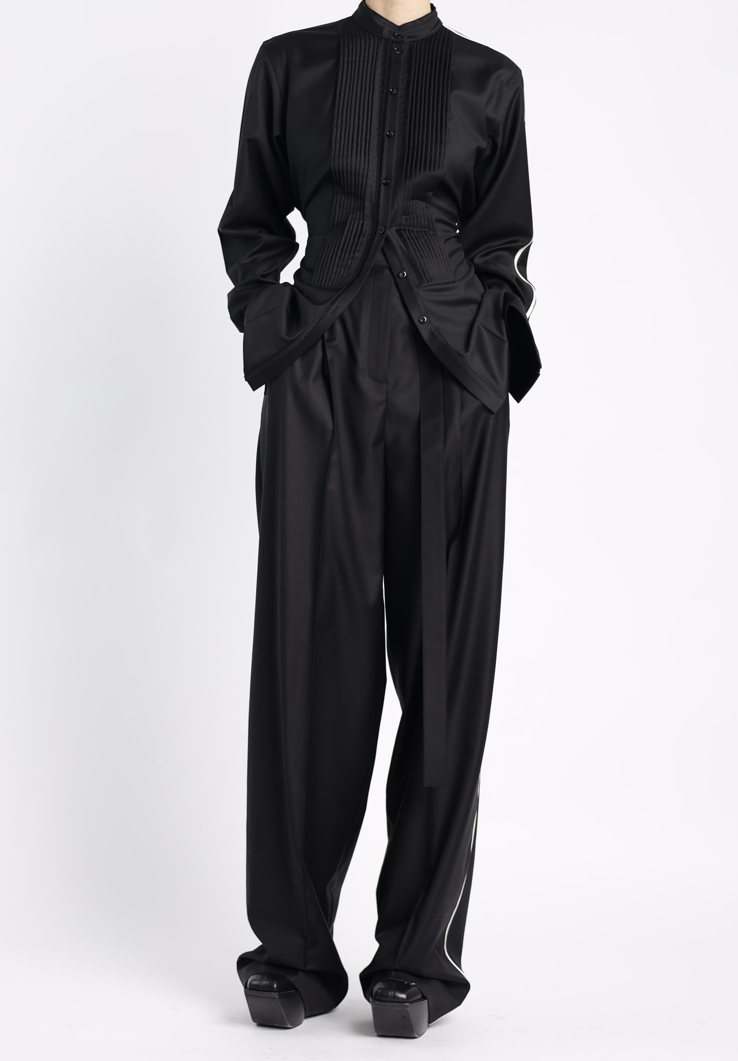 Tuxedo Blouse