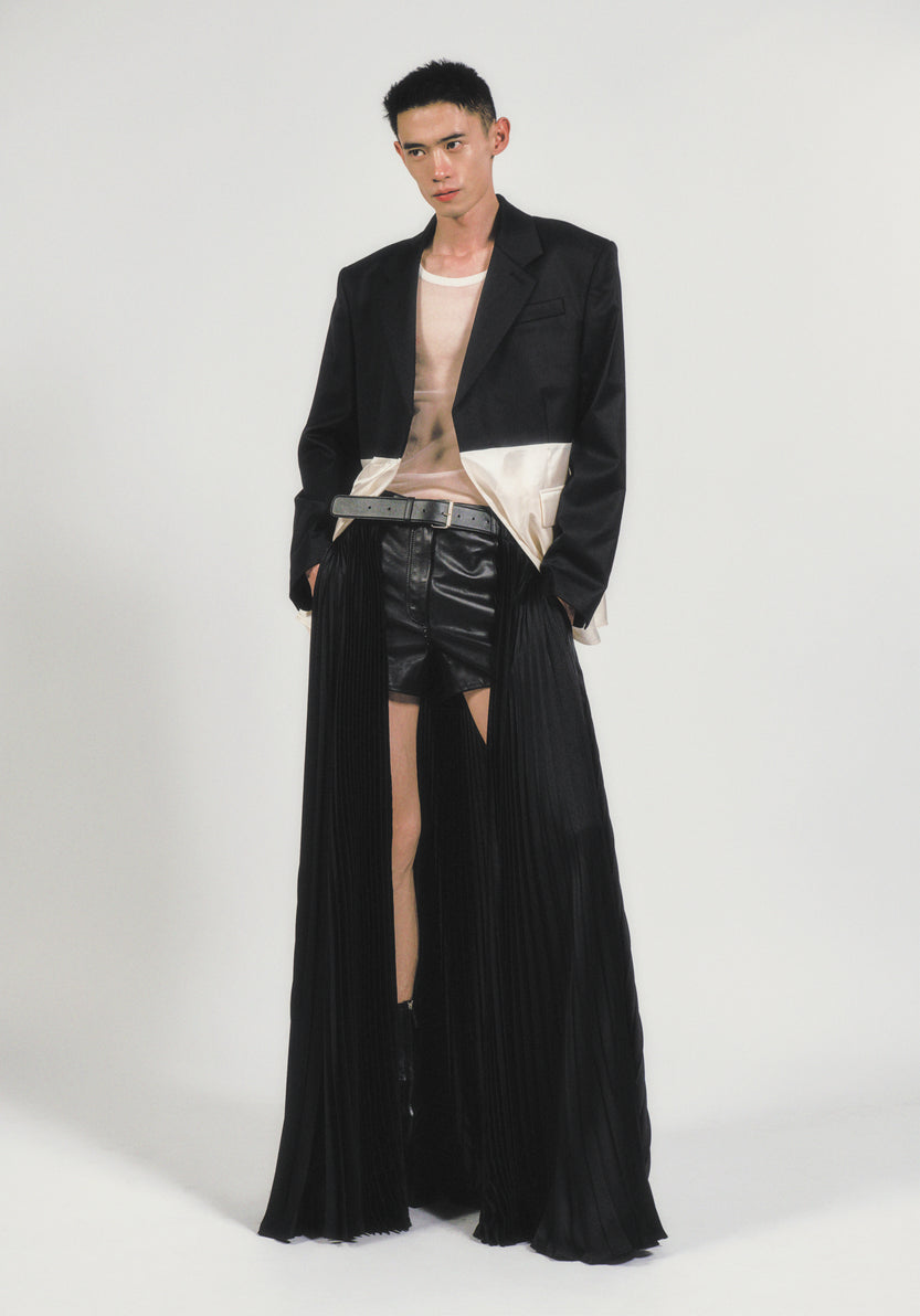 COMBO CLASSIC BLAZER - BLACK/WHITE