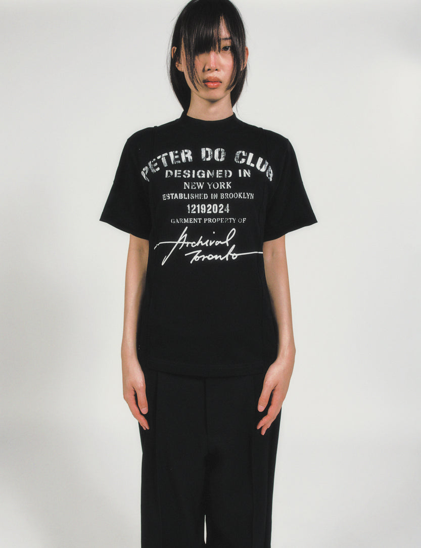 PETER DO CLUB x ARCHIVAL TORONTO TEE - BLACK