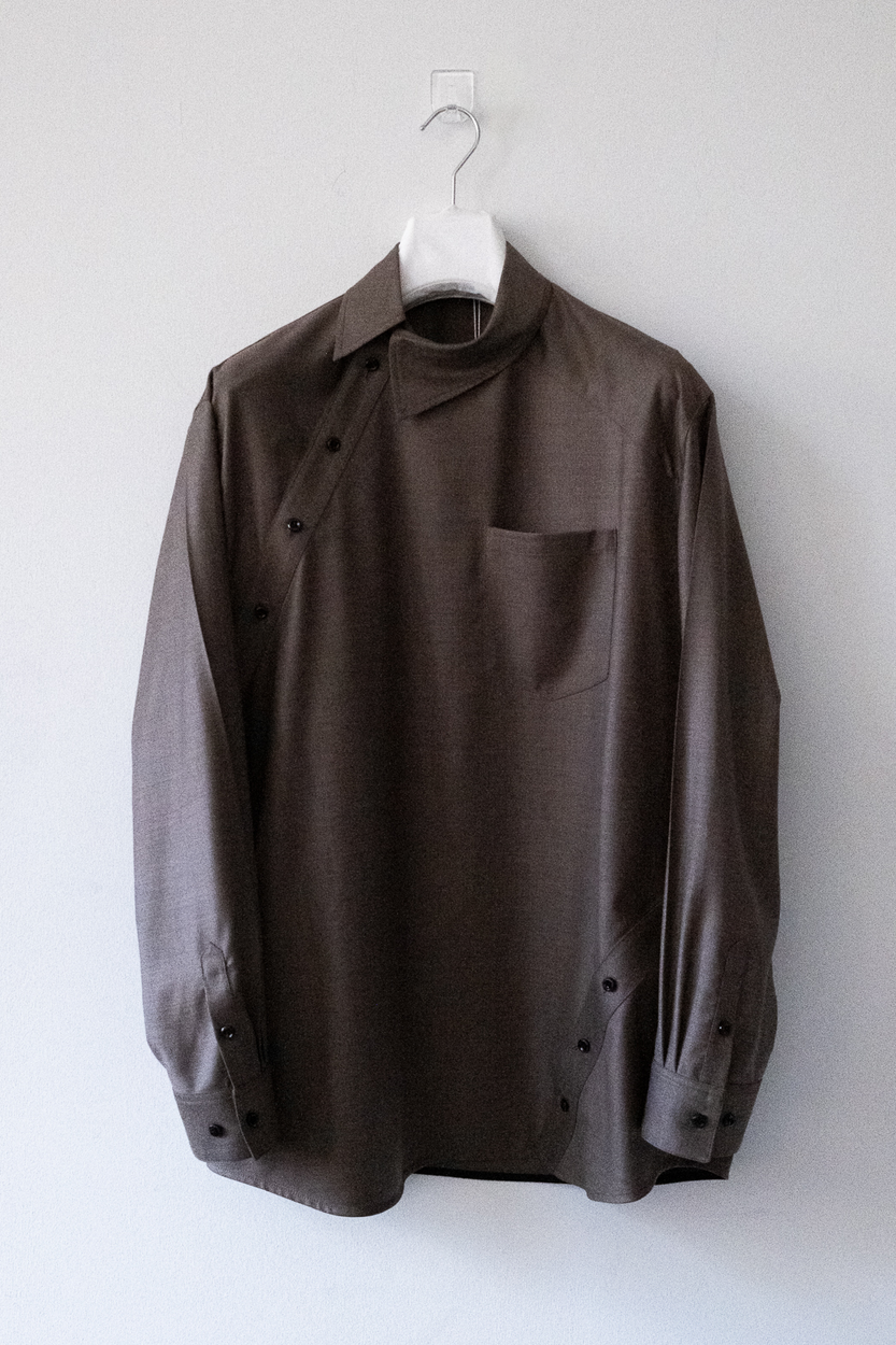 WARM BROWN MELANGE KIKO SHIRT