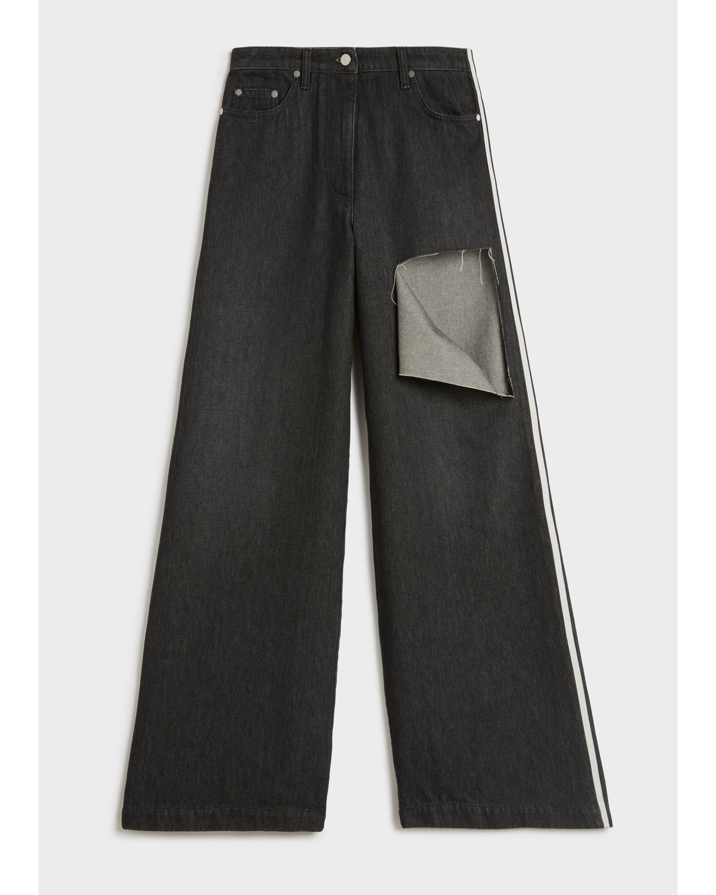 RIPPED STRAIGHT LEG JEANS