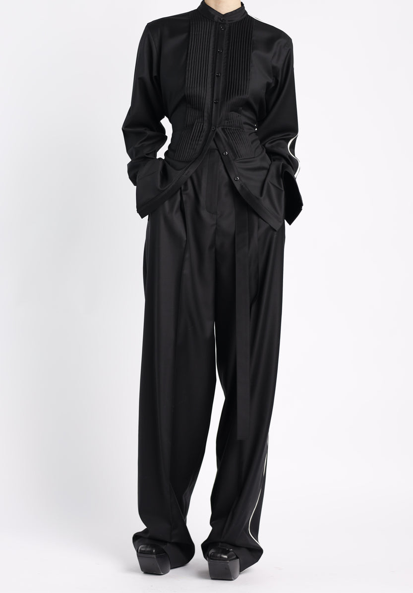 Tuxedo Blouse