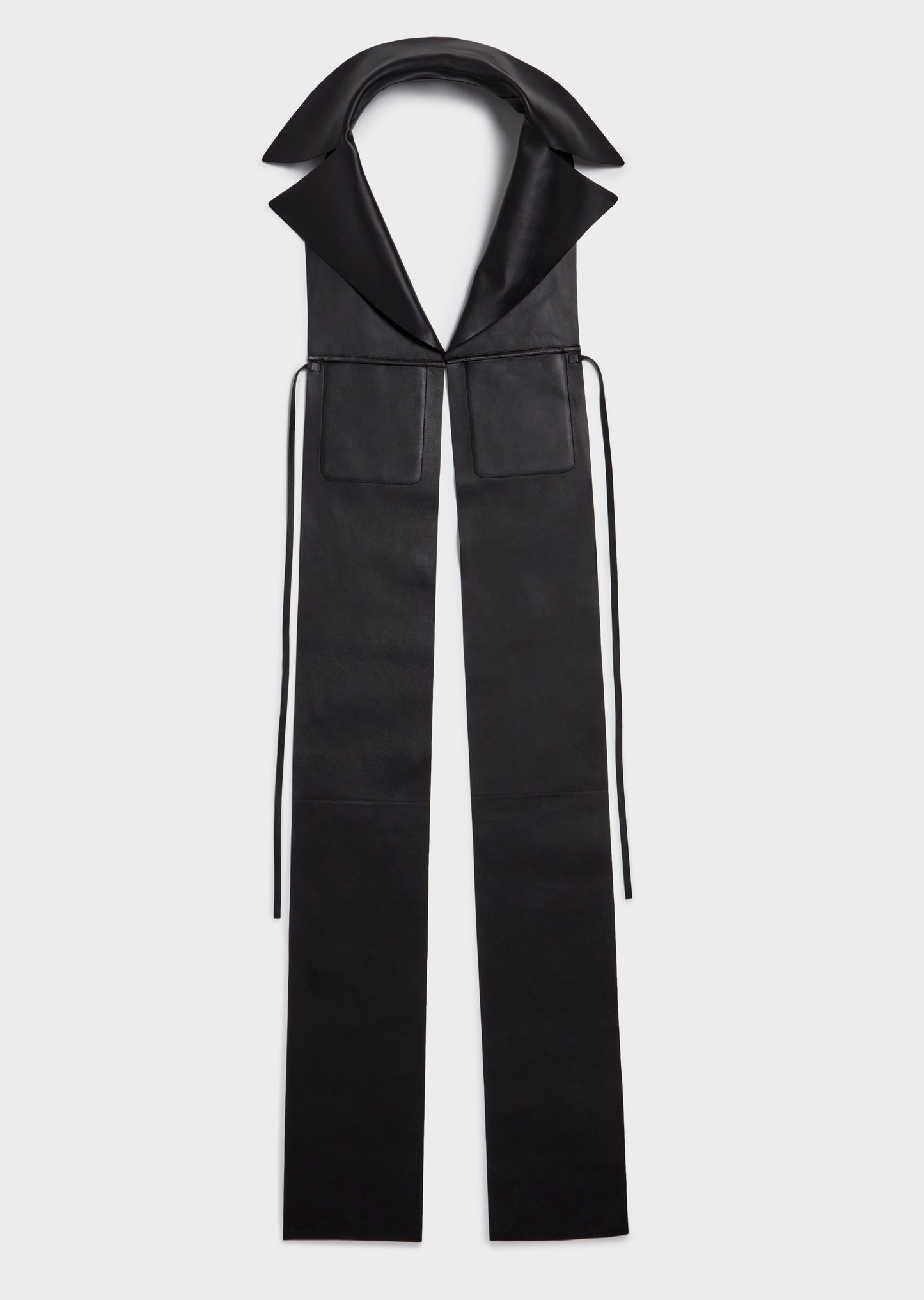 LEATHER TRENCH SCARF